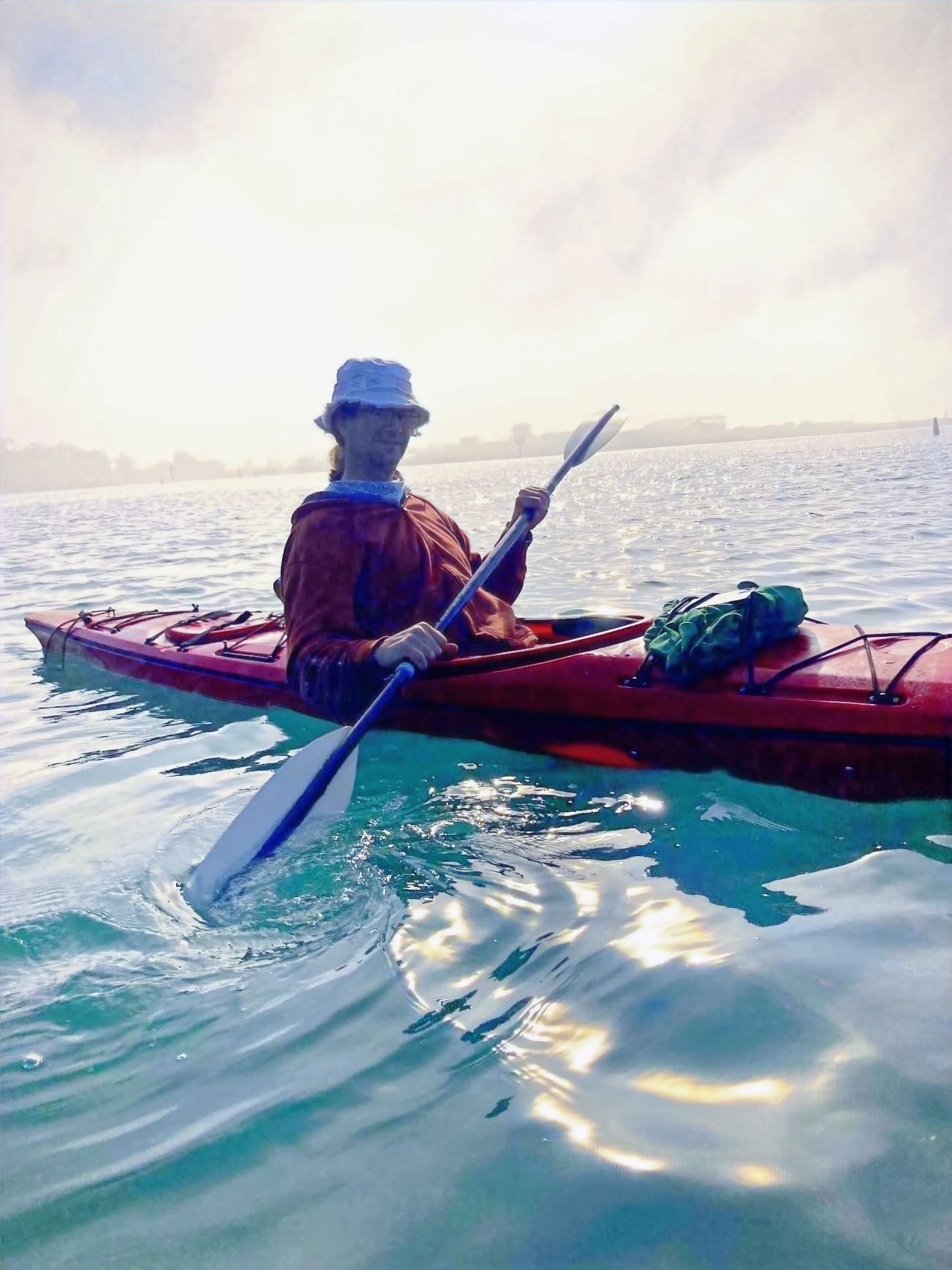 Greg Martin kayaking